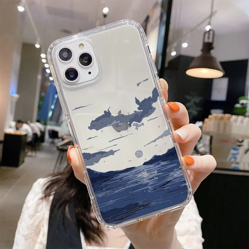 Spirited Away Soft Transparent Soft TPU Case For iPhone 12 13 11 14 15 PLUS Pro Max 12 13 Mini SE 7 8 Plus X XS MAX XR