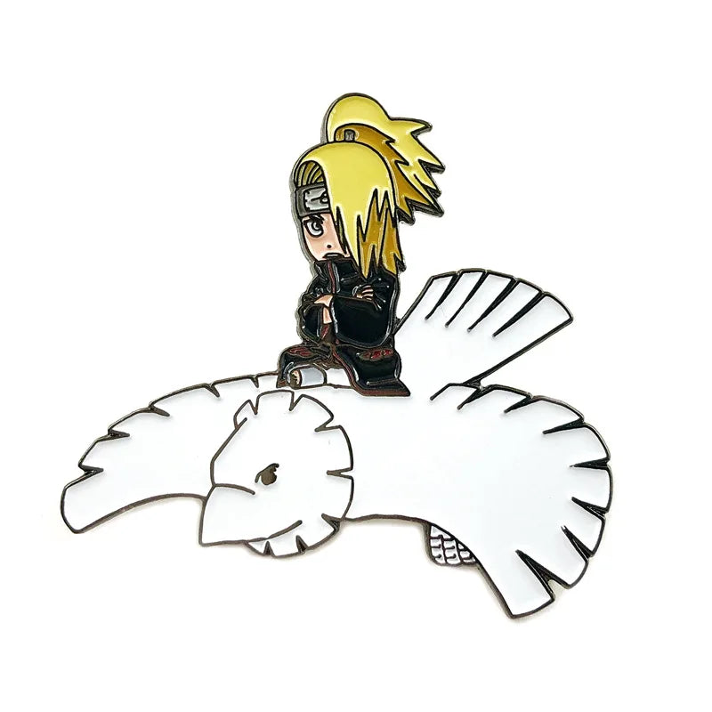 Metal Naruto Brooch Pins