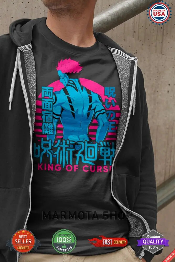 Sukuna Ryomen Jujutsu Kaisen T-Shirt Gojo Satoru Anime Japanese Tee Shirt JJK
