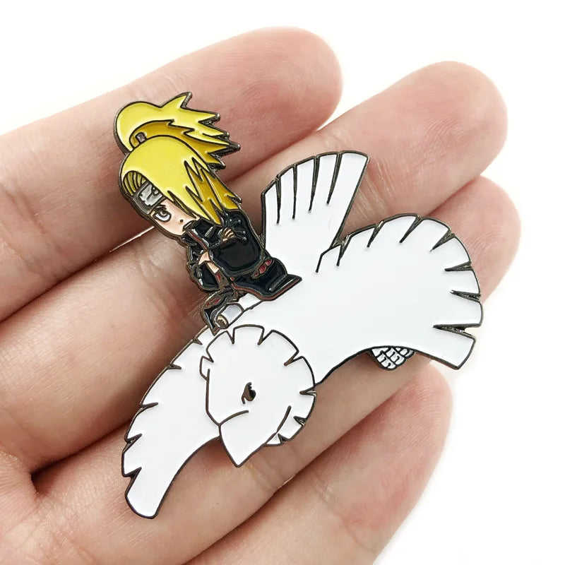 Metal Naruto Brooch Pins