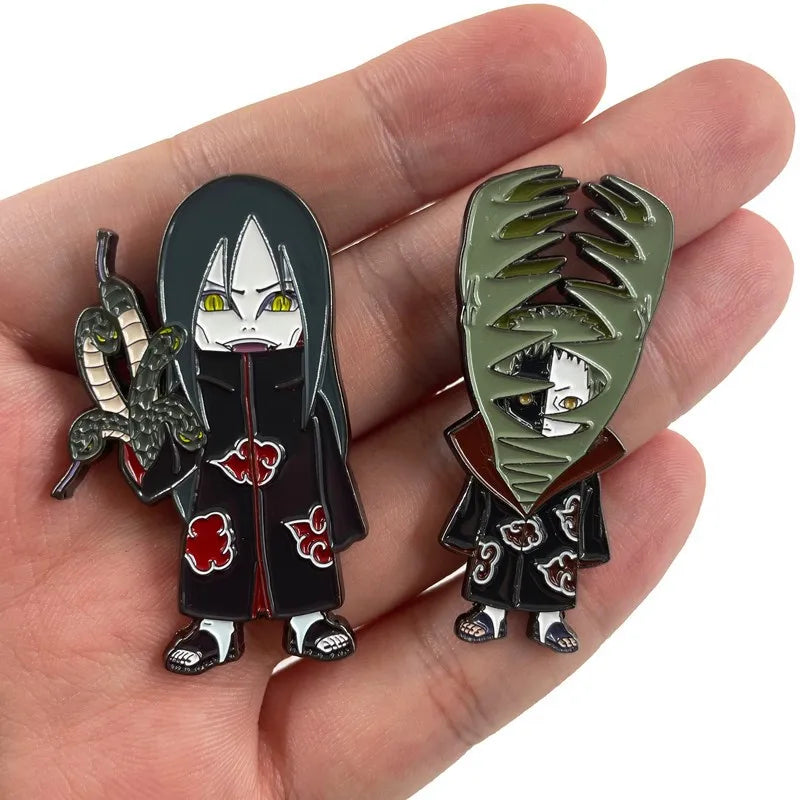 Metal Naruto Brooch Pins