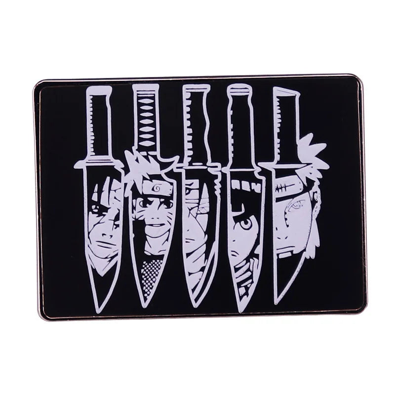 Metal Naruto Brooch Pins