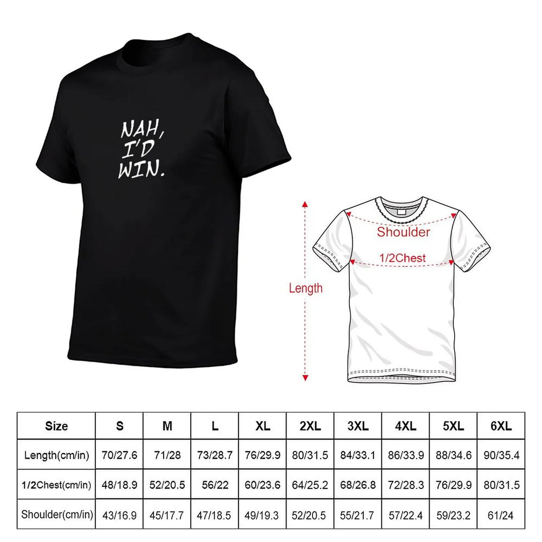 Manga Quote JJK Would you Lose? Gojo: Nah, I'd Win > Black Bubble Frame Text Comic Stamp. Quotable Gym Lovers Gif T-Shirt
