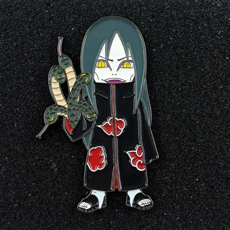Metal Naruto Brooch Pins
