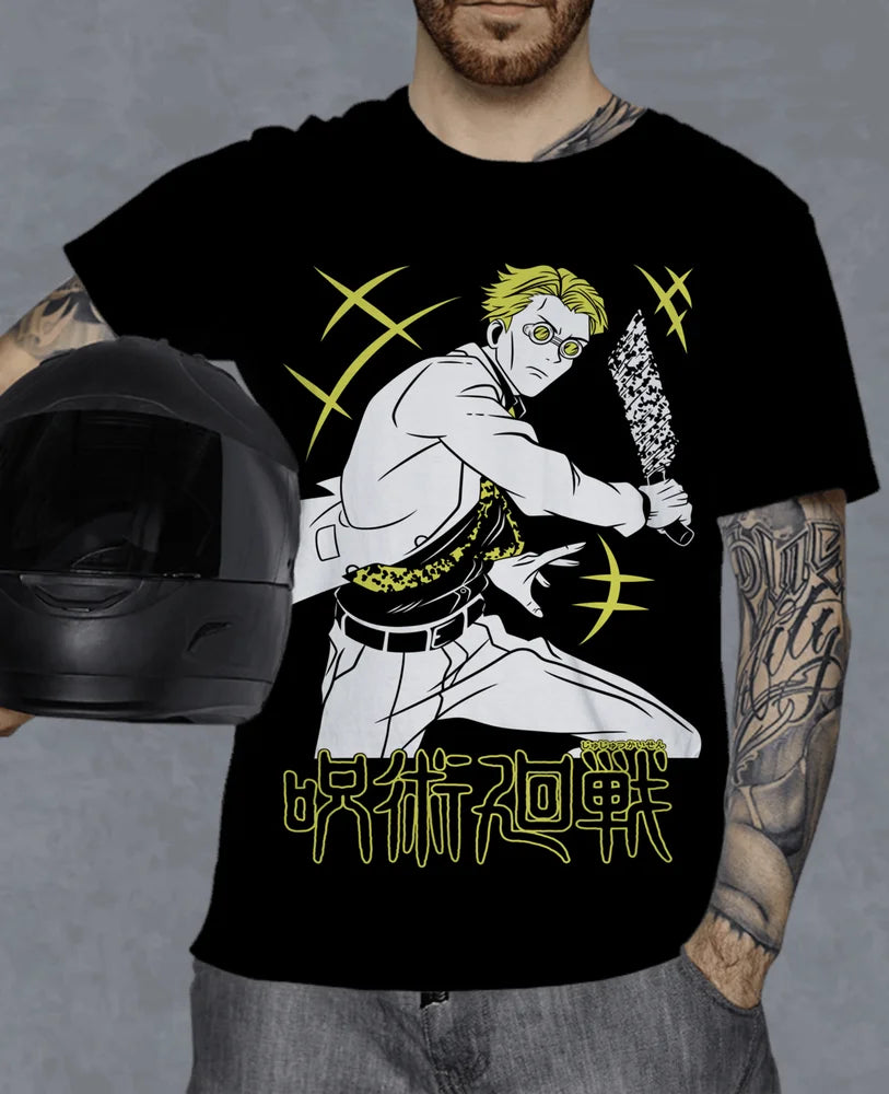 Nanami Kento T-Shirt Jujutsu Kaisen Anime JJK Gojo Satoru Gift Shirt All Size