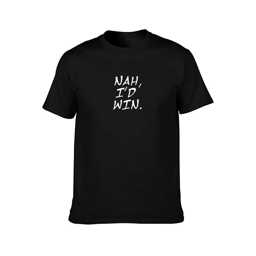 Manga Quote JJK Would you Lose? Gojo: Nah, I'd Win > Black Bubble Frame Text Comic Stamp. Quotable Gym Lovers Gif T-Shirt