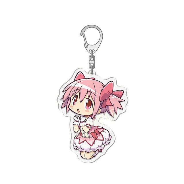 Madoka Magica Character Keychain Set
