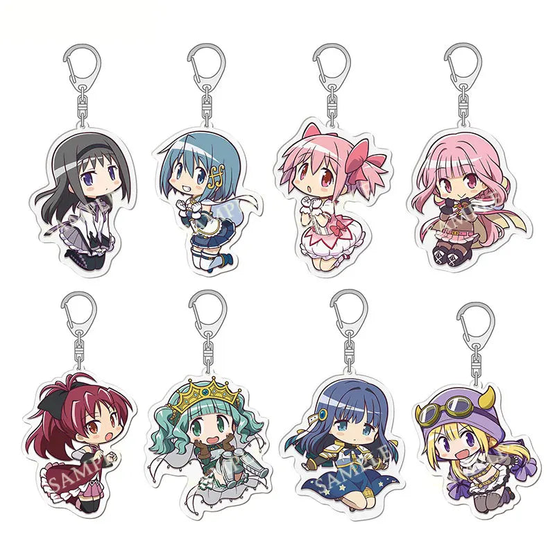 Madoka Magica Character Keychain Set