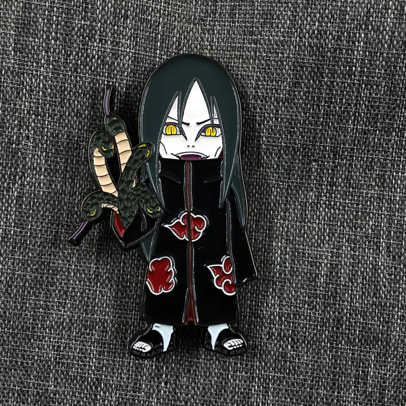 Metal Naruto Brooch Pins