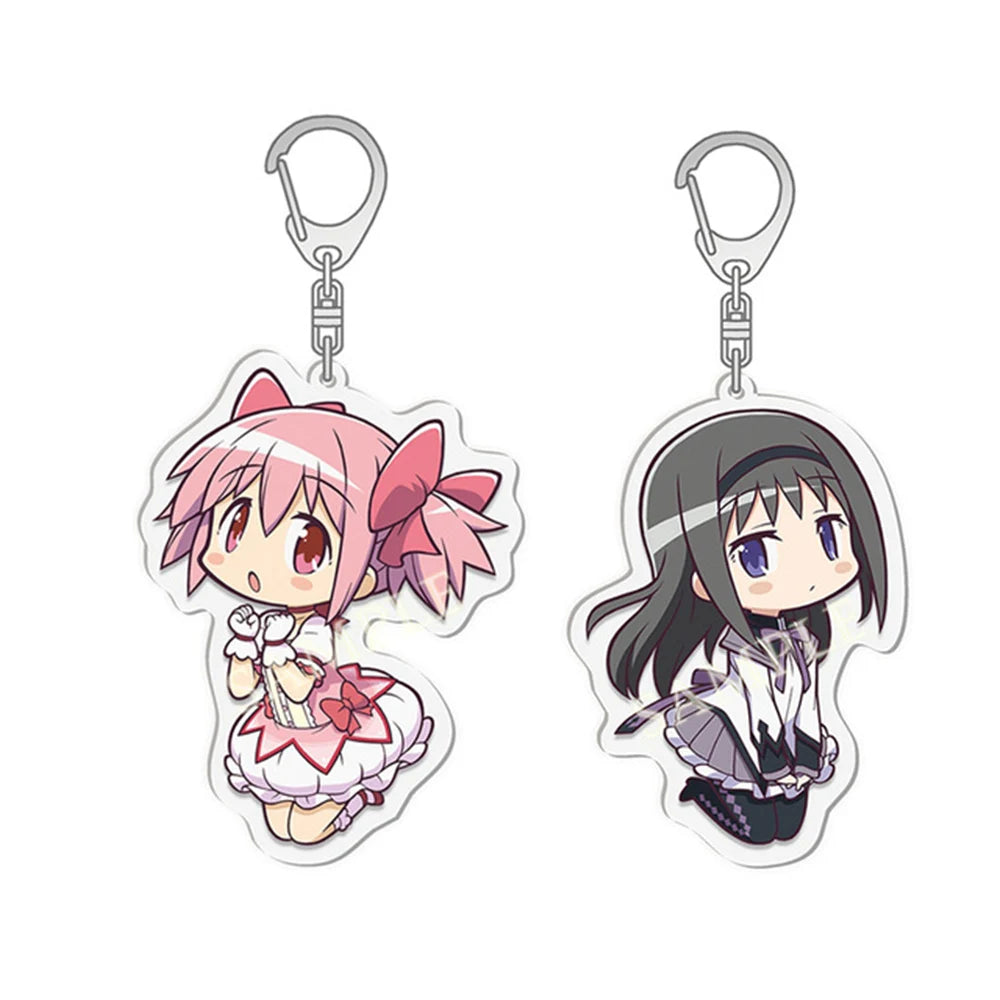 Madoka Magica Character Keychain Set