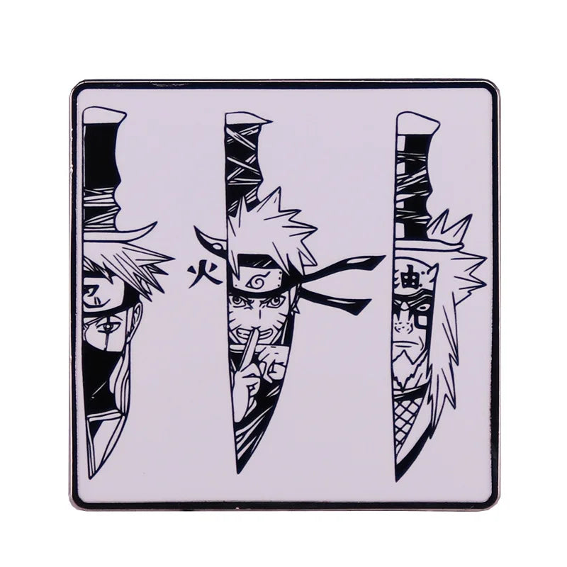 Metal Naruto Brooch Pins