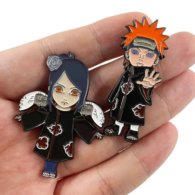 Metal Naruto Brooch Pins