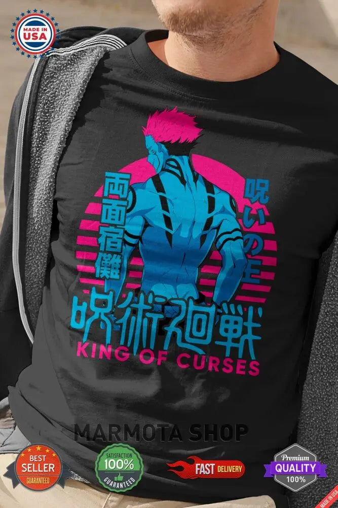 Sukuna Ryomen Jujutsu Kaisen T-Shirt Gojo Satoru Anime Japanese Tee Shirt JJK