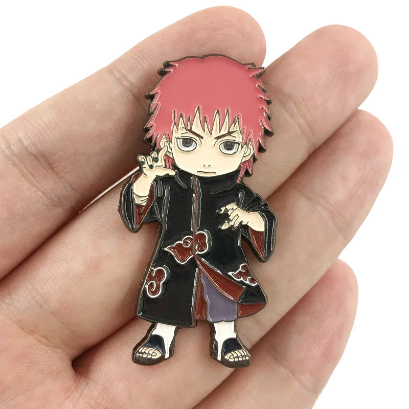 Metal Naruto Brooch Pins