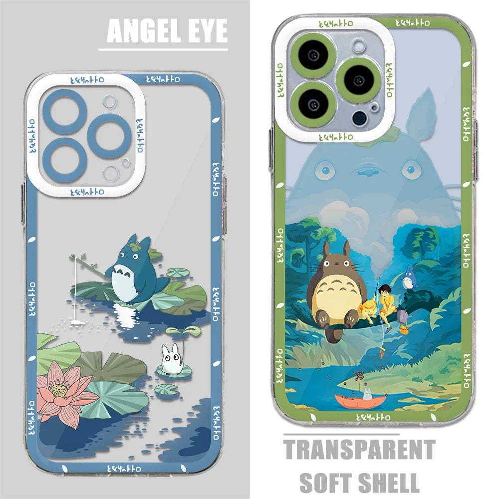 Cartoon black monster cat Phone Case For Samsung S24 S23 S22 S21 S20 S10 FE Note20 Note10 Plus Lite 5G Spiriteds-Aways Cover