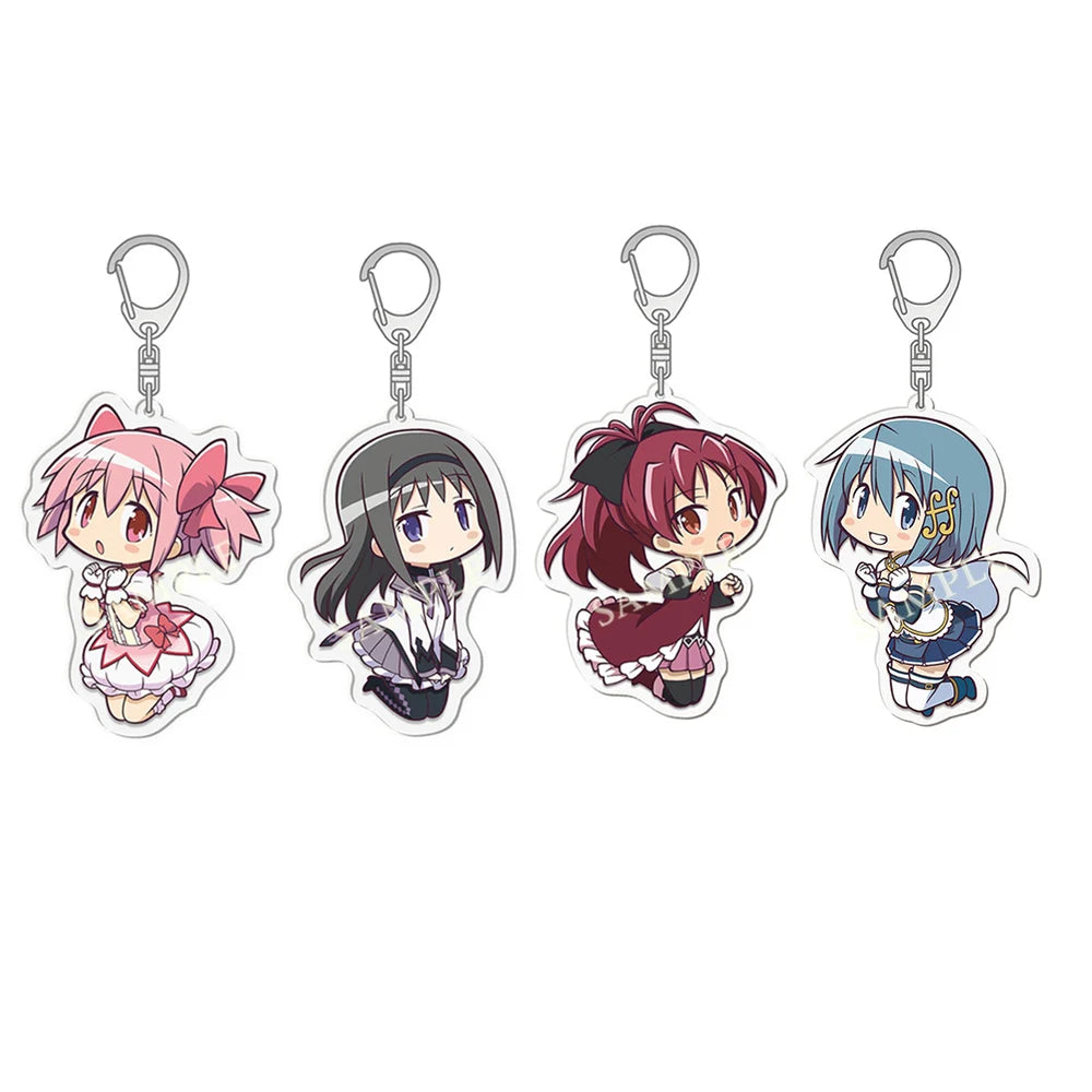 Madoka Magica Character Keychain Set