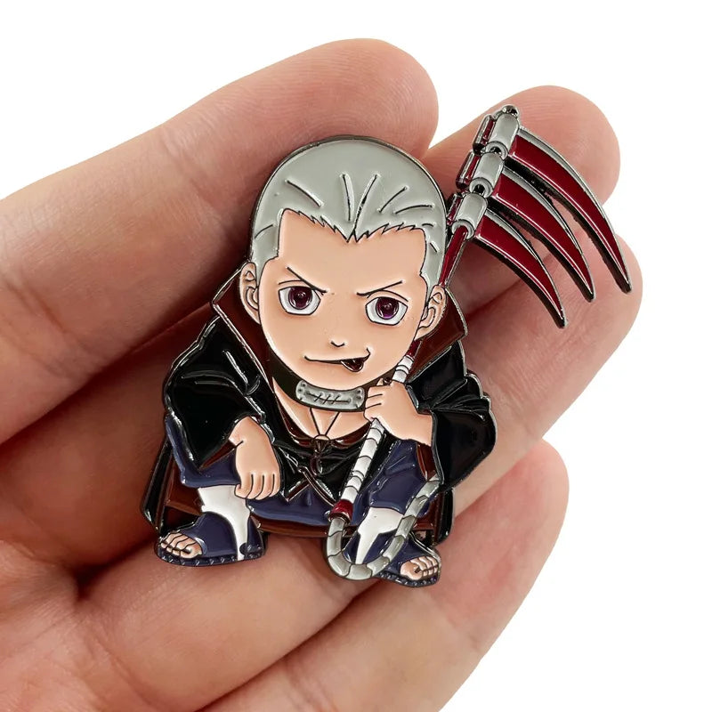 Metal Naruto Brooch Pins