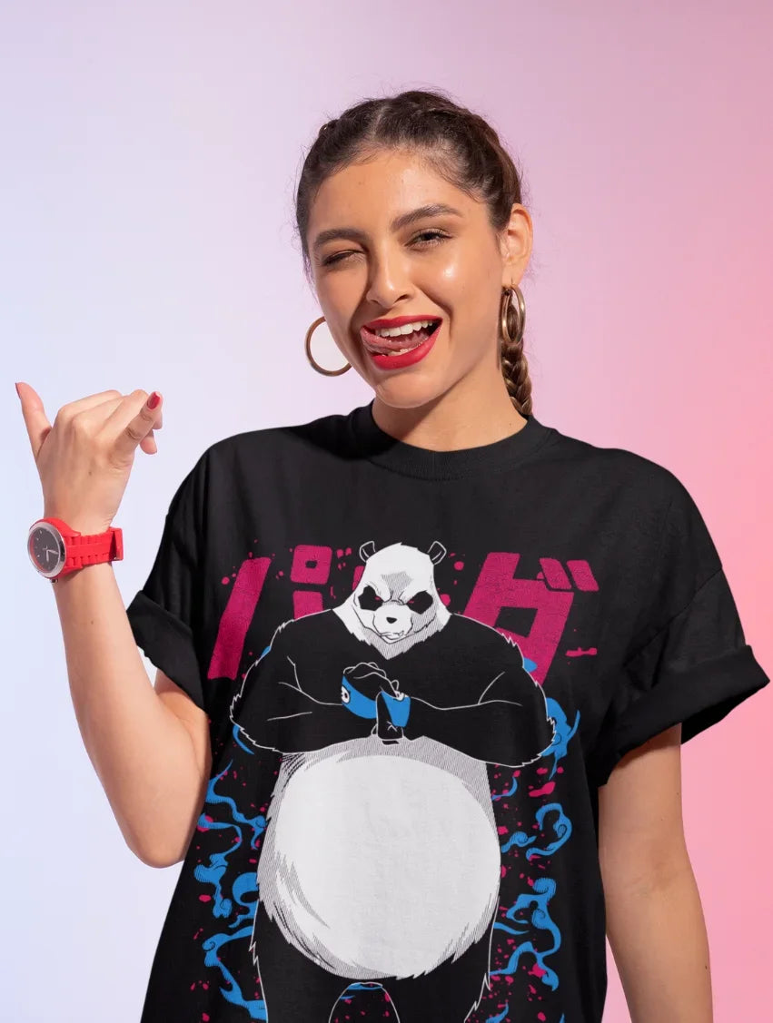 Panda T-Shirt Jujutsu Kaisen Anime JJK Gojo Satoru Shirt Soft Tee All Sizes