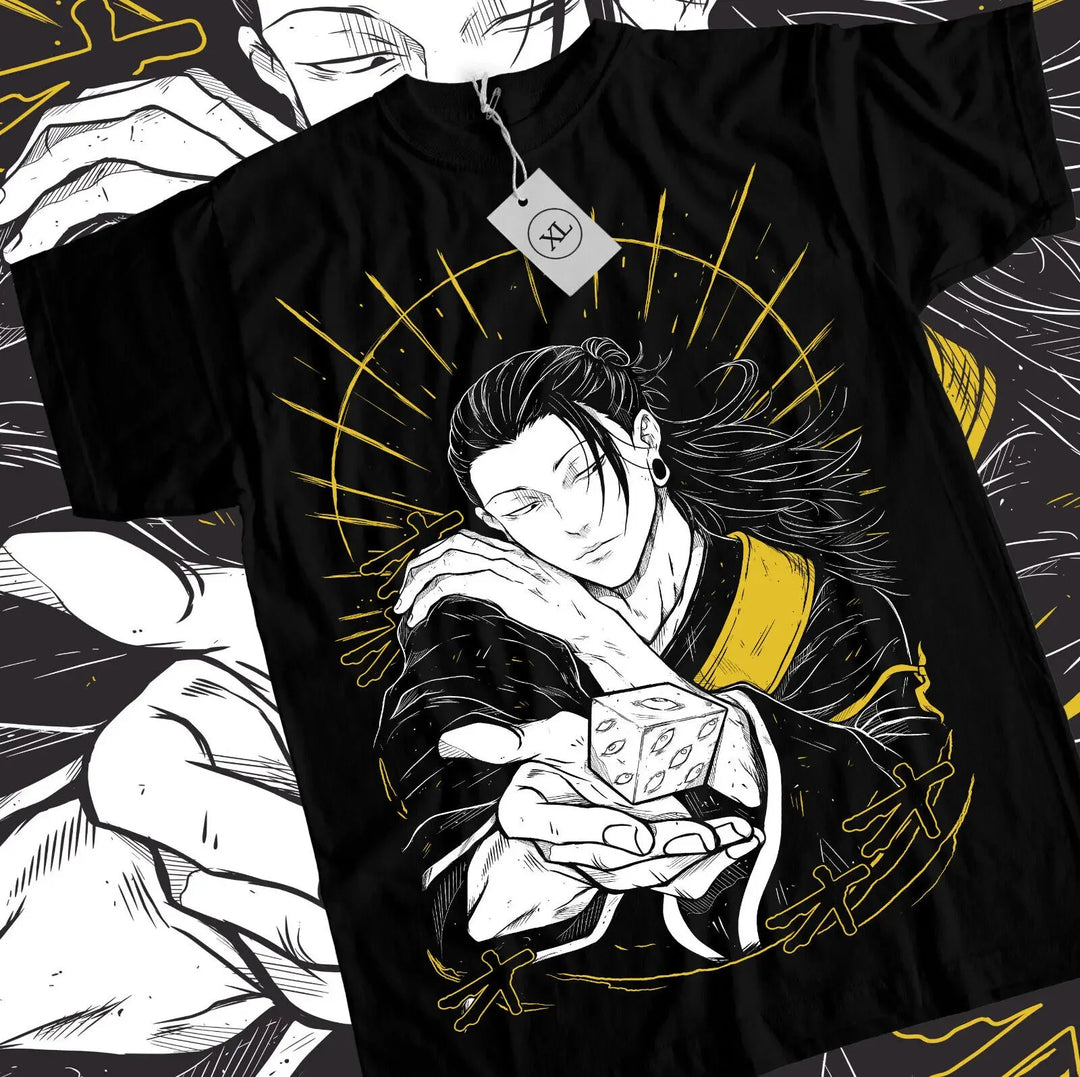 Suguru Geto T-shirt Jujutsu Kaisen shirt Getou jjk Anime Black All Size