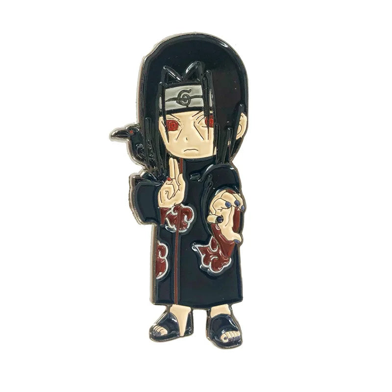 Metal Naruto Brooch Pins